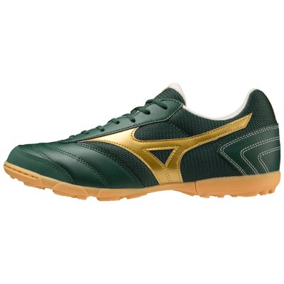 Zapatillas de Fútbol Sala Mizuno Morelia Sala Club TF Mujer Verdes / Dorados - Chile M956ZWSQXI
